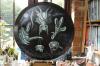 Pajero spare wheel cover by Chic Innes
