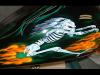 Flamin Skeleton door Josh Bourassa