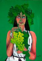Donna con grappolo d'uva di Rosario Ingrip - Ar