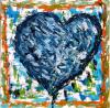 cyan heart by Monica Palermo