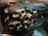 serbatoio fiamme con teschi in lavorazione by Massimo Fogliazza