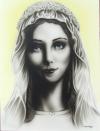 MOTHER MARY CANVAS by Dan Menta