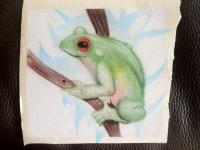 Frog On Tree by L.w Airbrushing