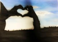 Love Heart Silhouette by L.w Airbrushing