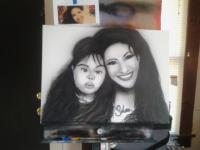 Marie,and Selena Quintanilla  by Mike Carter