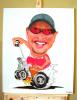 My son's caricature, inspired on Ed Roth's Rat Fink!! by Arthur Neto