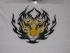 Tiger & Tribal auf T-Shirt von Heinz Schock