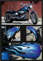 Harley metal flake  by Stefano Franciosi